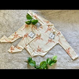 🌵SOLD🌵 Kate Quinn Leggings Lap Neck Bodysuit